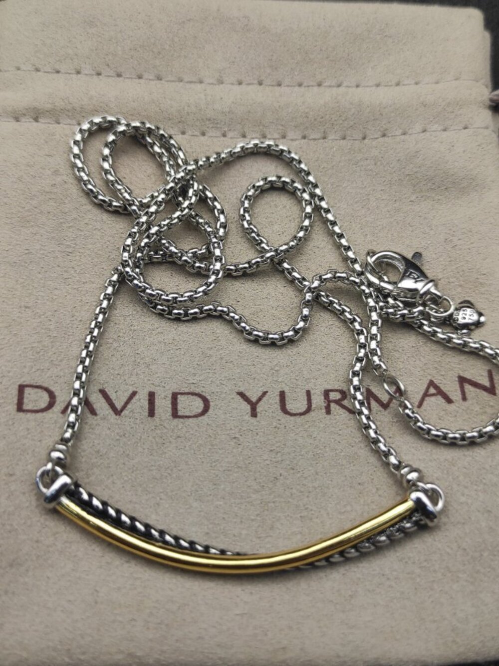 ♕David Yurman Color-Separated Smile Necklace